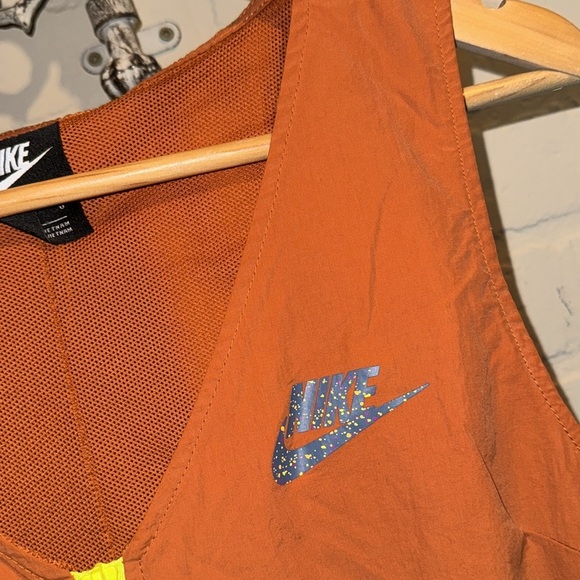 Nike romper Sportswear Icon Clash large rustic orange Zip Up Lightweight mesh - Picture 5 of 6
